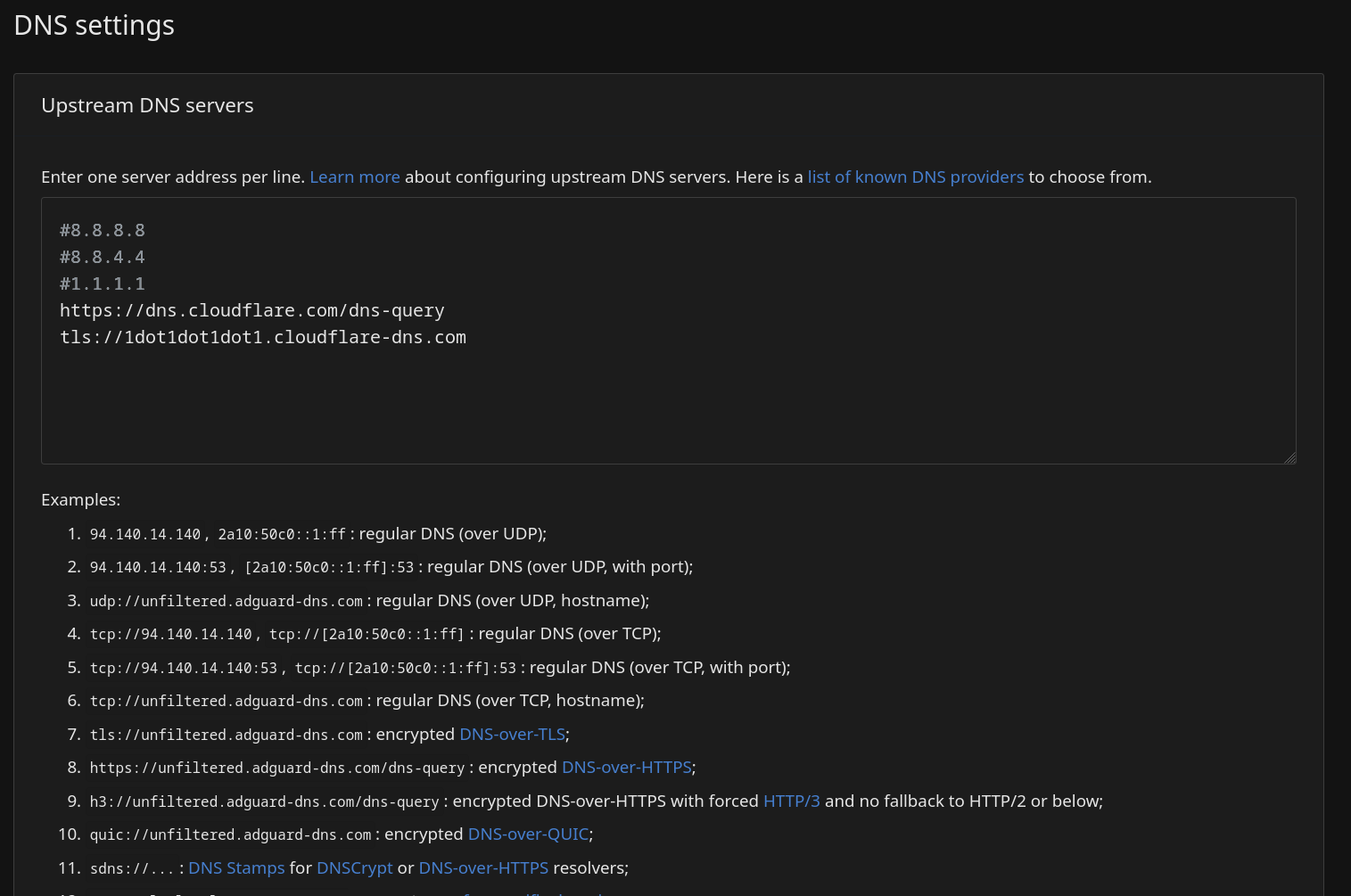 dns providers