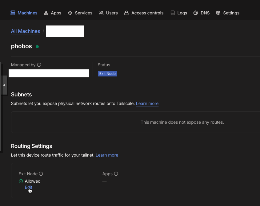 admin console